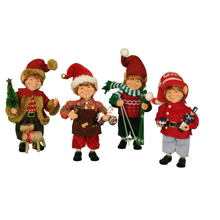 Karen Didion 4 Piece Themed Elf Assortment Figurine Set & Reviews